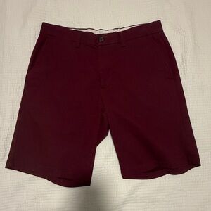Old Navy Burgundy Striped Shorts